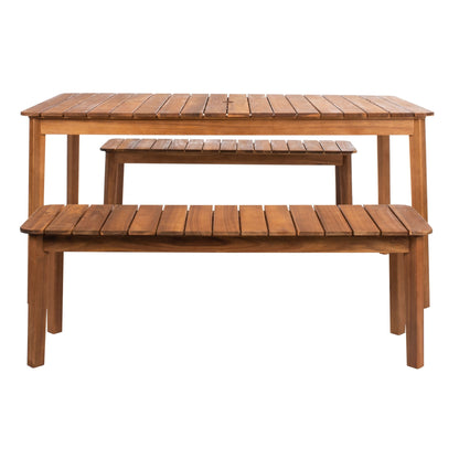 SAFAVIEH Hedi Set da pranzo con tavolo e 2 panche - 35Lx60Px29A