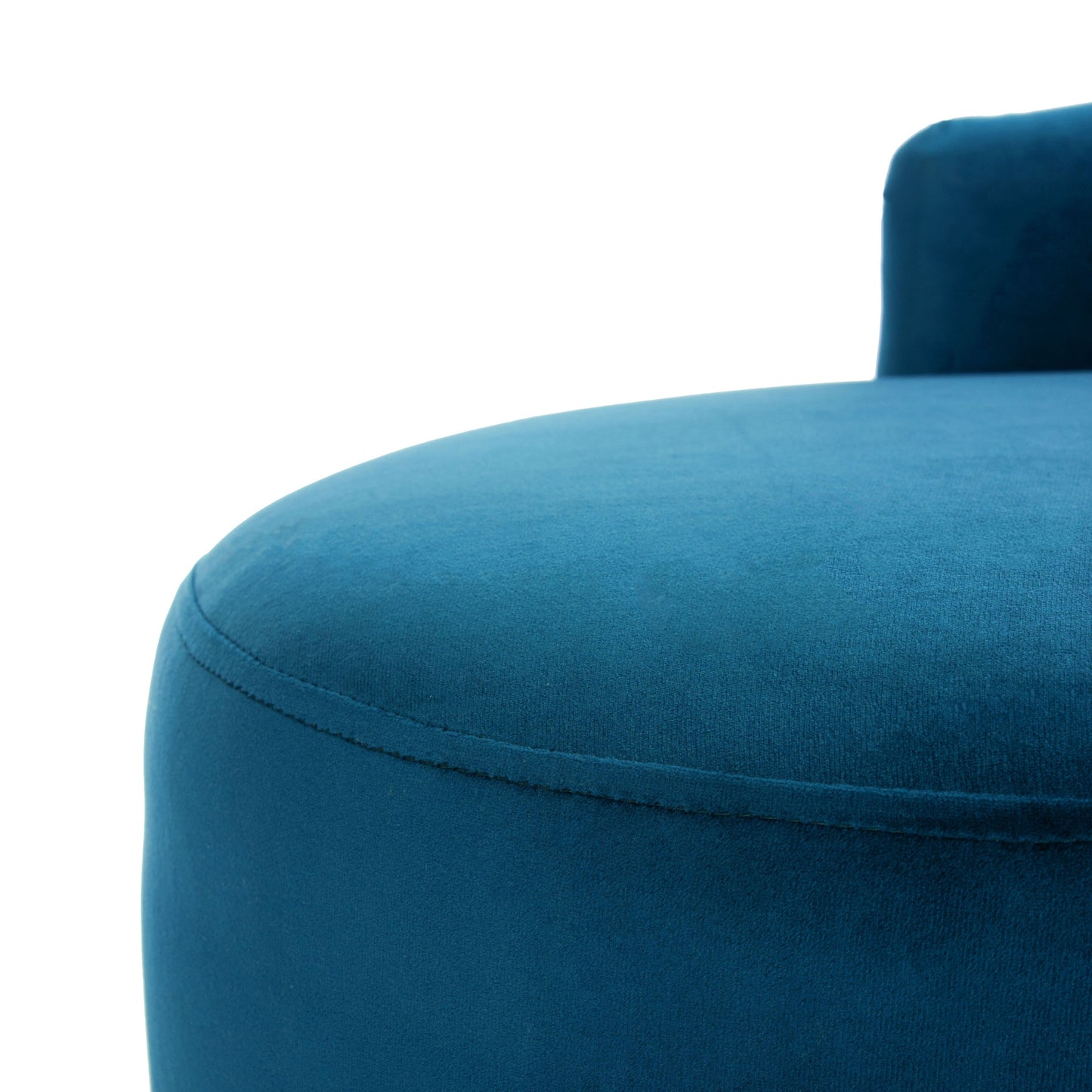 Divano SAFAVIEH Helgrit in velluto nero/oro retrò glamour - 57,5 ​​L x 27 P x 28 A - 58 L x 27 P x 28 A