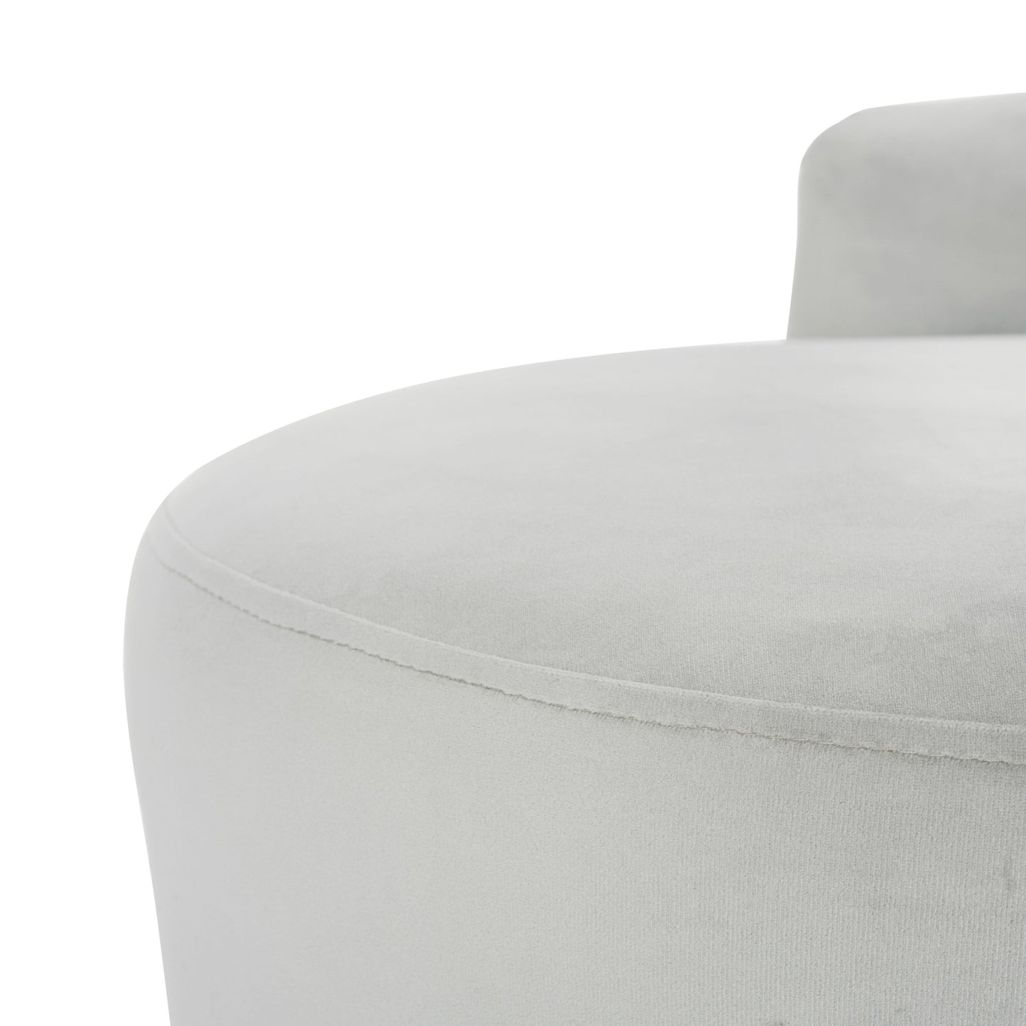 Divano SAFAVIEH Helgrit in velluto nero/oro retrò glamour - 57,5 ​​L x 27 P x 28 A - 58 L x 27 P x 28 A