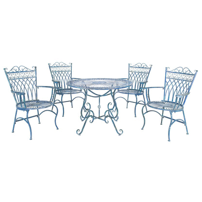 SAFAVIEH Jaylene set da esterno in ferro battuto vittoriano da 5 pezzi - 39Lx39Px29A