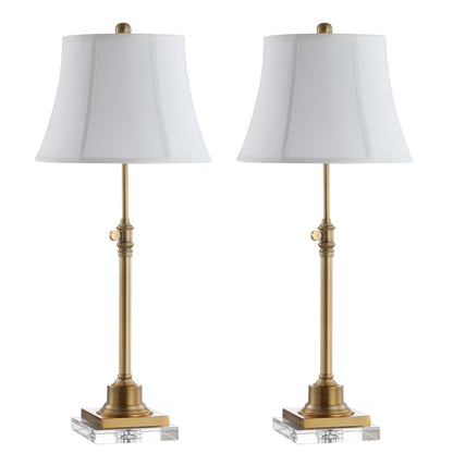 SAFAVIEH Lighting Amande Lampada da tavolo regolabile in altezza da 27-31 pollici, set di 2 - 13Wx13Dx31H