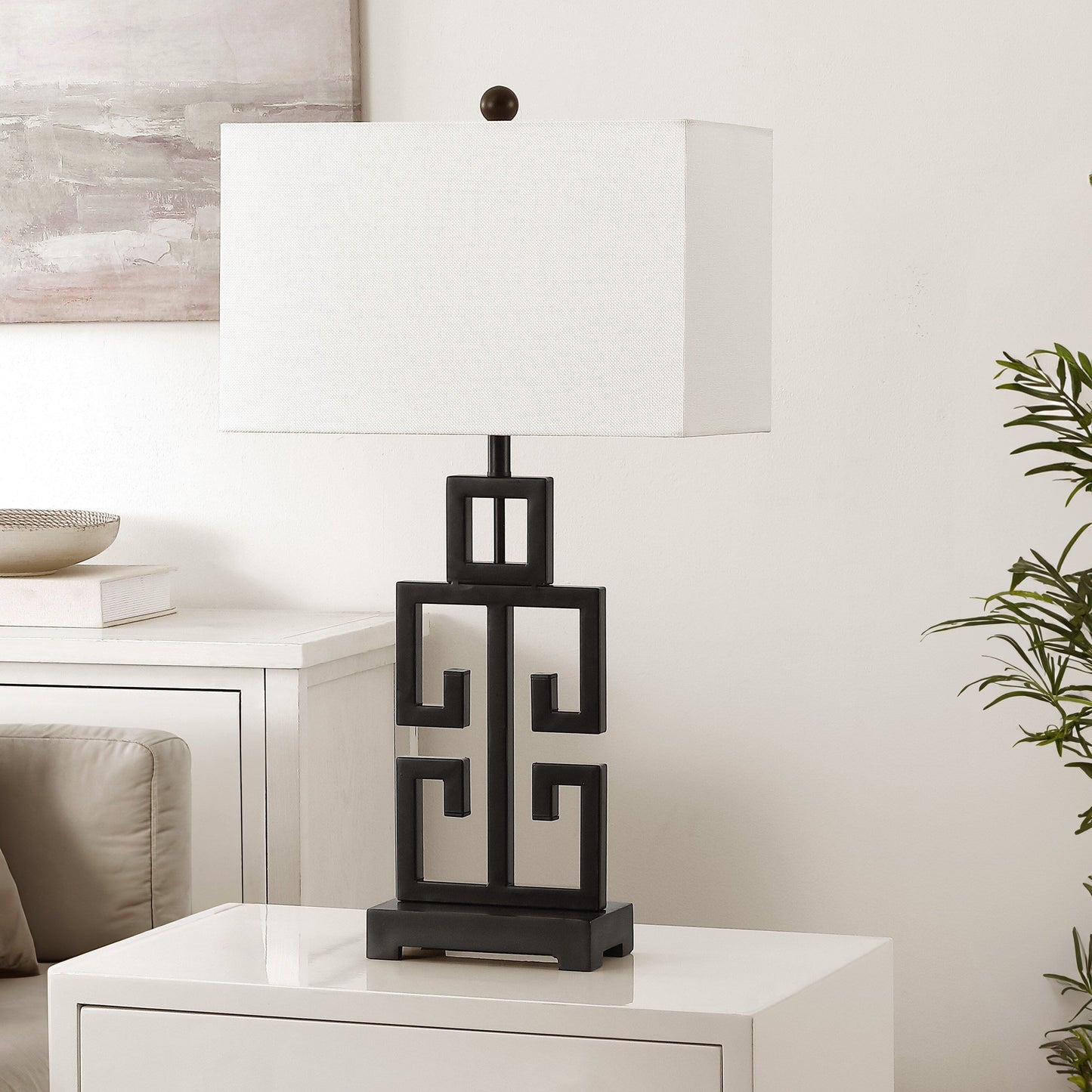 Lampada da tavolo Chantelle Greek Antiqued Gold da 29 pollici di SAFAVIEH Lighting (set di 2) - 16W x 9D x 29H