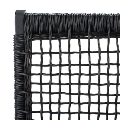 SAFAVIEH Lissy Acacia/Set tavolo e sedia da esterno in corda - 24L x 28P x 31A