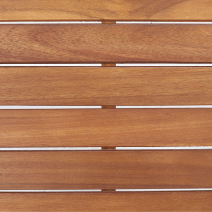 SAFAVIEH Lissy Acacia/Set tavolo e sedia da esterno in corda - 24L x 28P x 31A