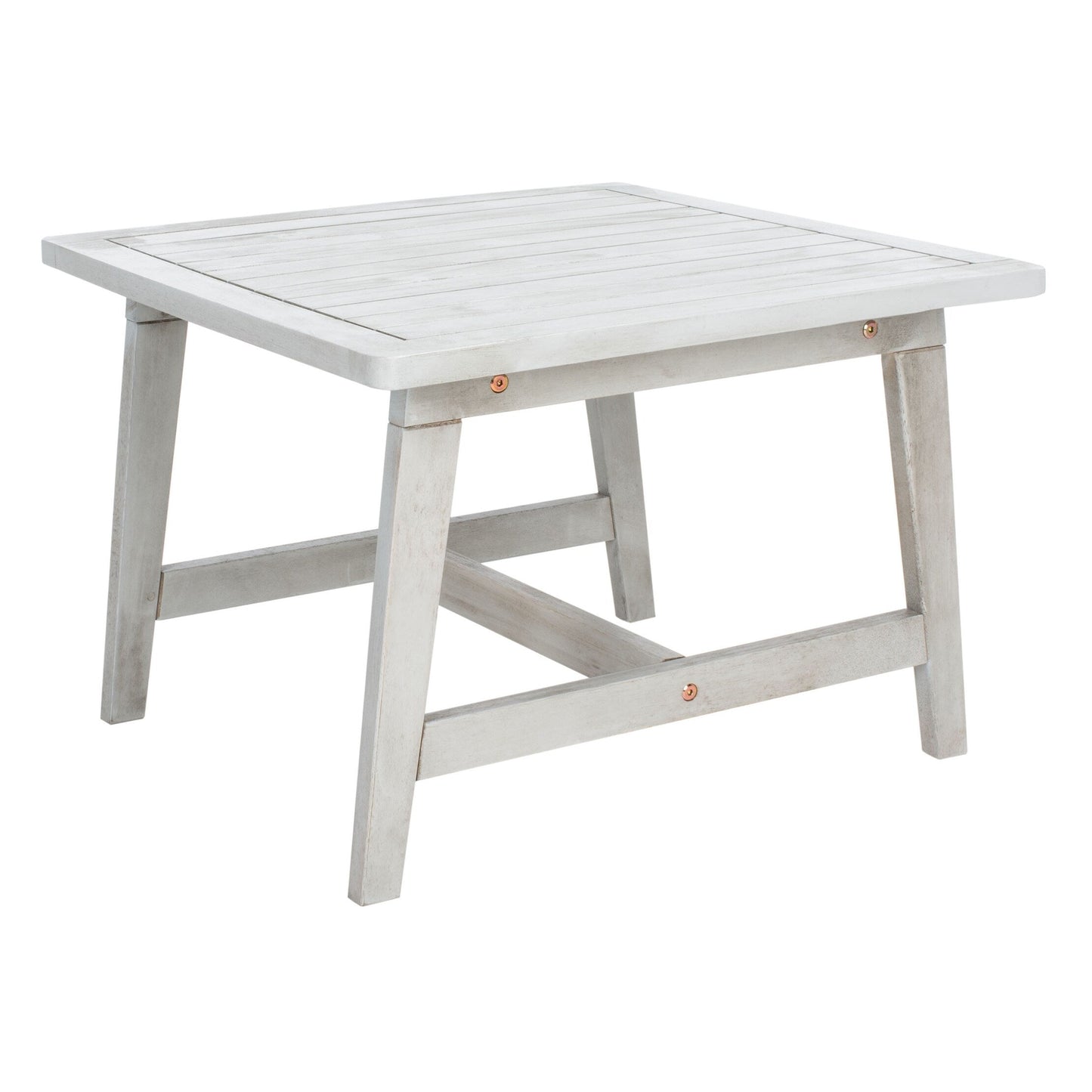 SAFAVIEH Lissy Acacia/Set tavolo e sedia da esterno in corda - 24L x 28P x 31A