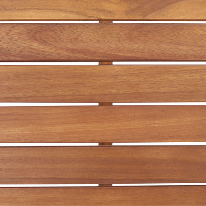 SAFAVIEH Lissy Acacia/Set tavolo e sedia da esterno in corda - 24L x 28P x 31A