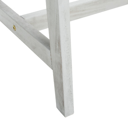 SAFAVIEH Lissy Acacia/Set tavolo e sedia da esterno in corda - 24L x 28P x 31A