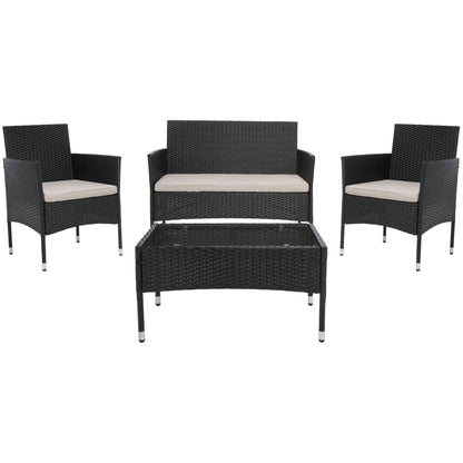 Set da conversazione per patio Abdul da esterno SAFAVIEH, 4 pezzi. - 42L x 23P x 33A