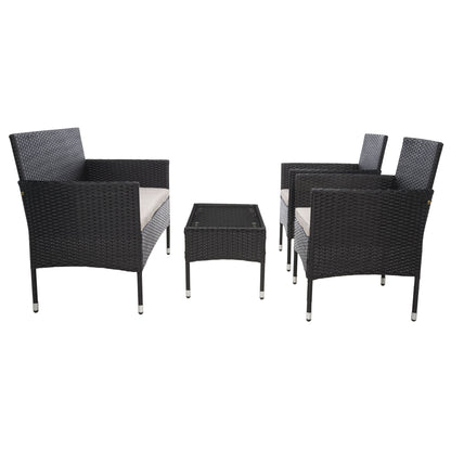 Set da conversazione per patio Abdul da esterno SAFAVIEH, 4 pezzi. - 42L x 23P x 33A