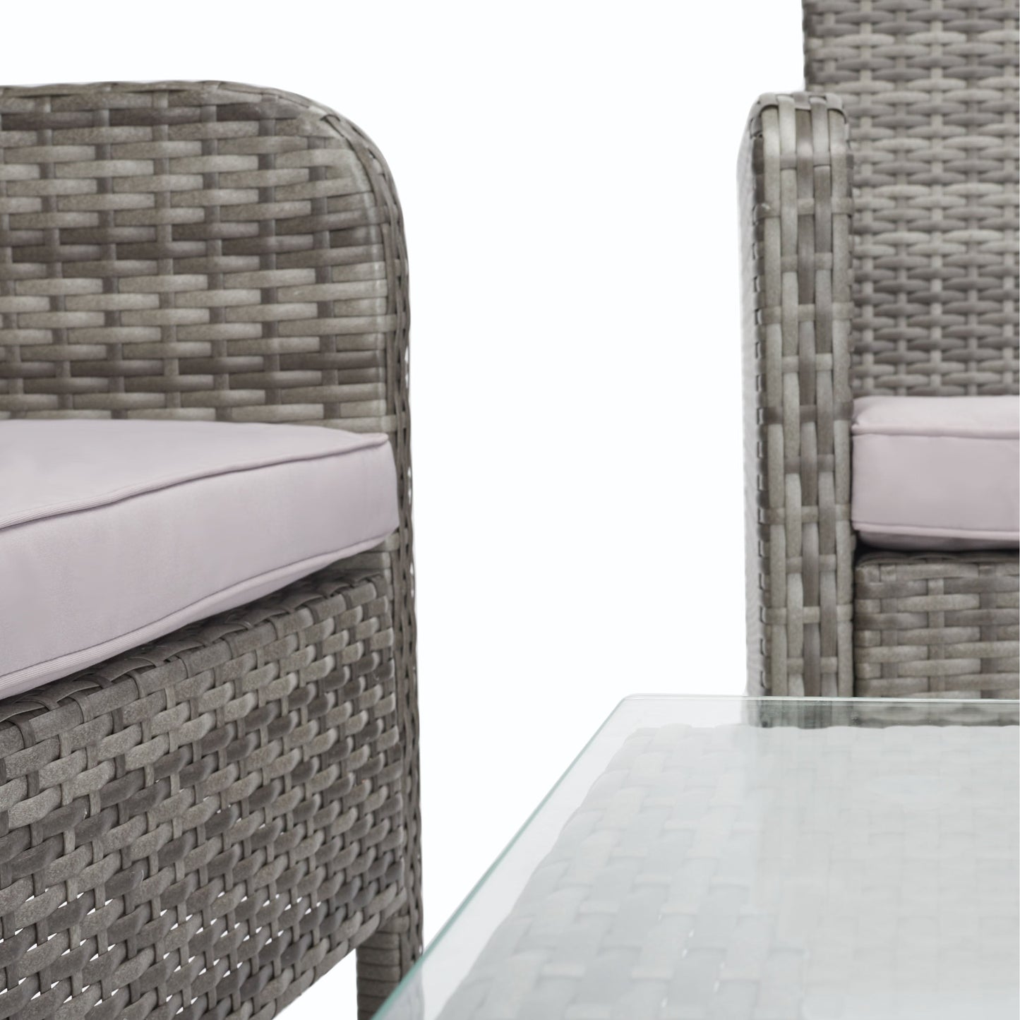 Set da conversazione per patio SAFAVIEH Outdoor Aboka in vimini/acciaio, 4 pezzi - 42L x 21P x 31A