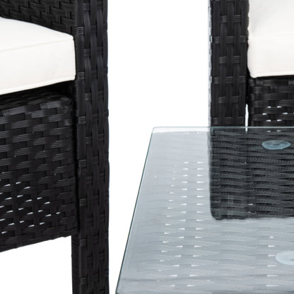 Set da conversazione per patio SAFAVIEH Outdoor Aboka in vimini/acciaio, 4 pezzi - 42L x 21P x 31A