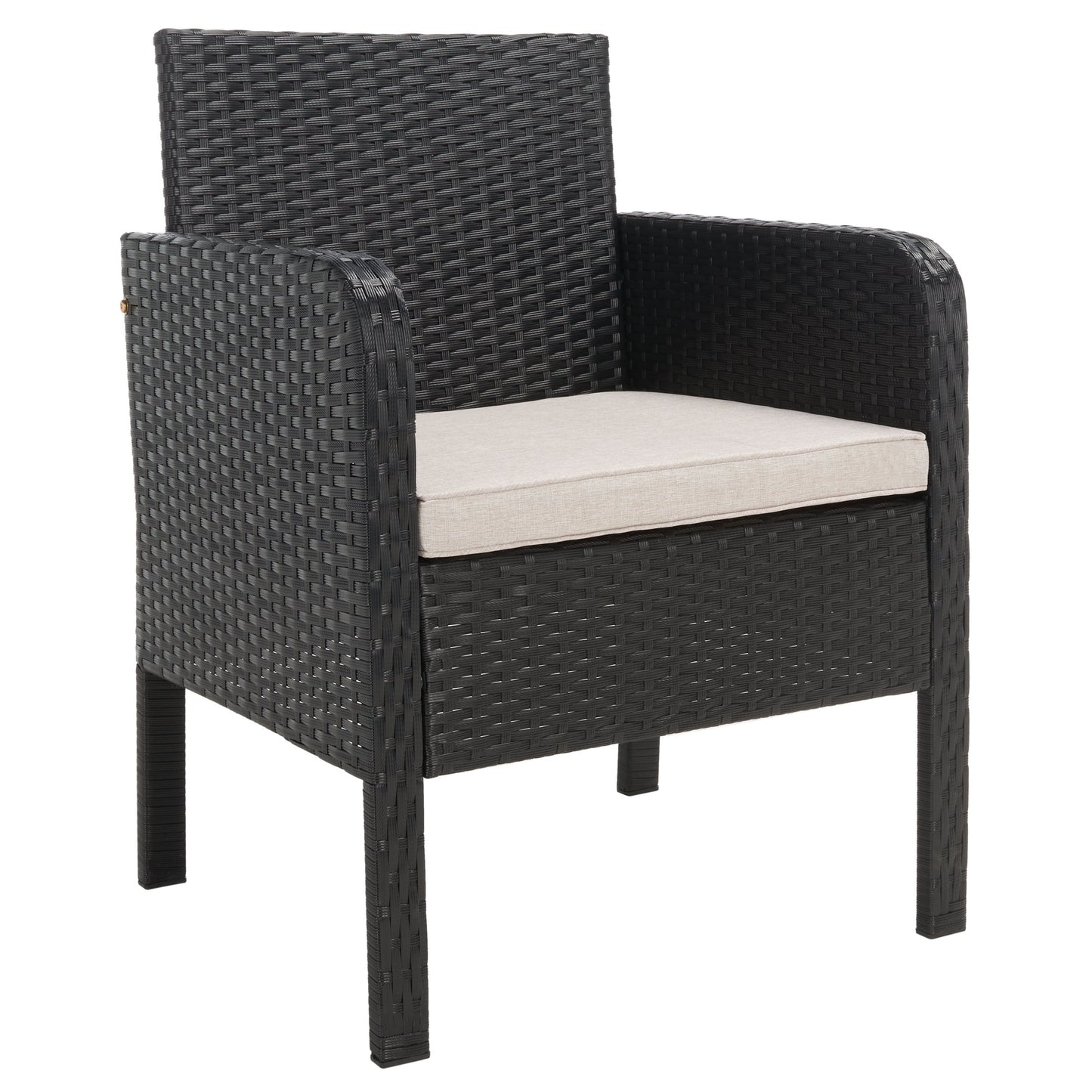 Set da conversazione per patio SAFAVIEH Outdoor Aboka in vimini/acciaio, 4 pezzi - 42L x 21P x 31A