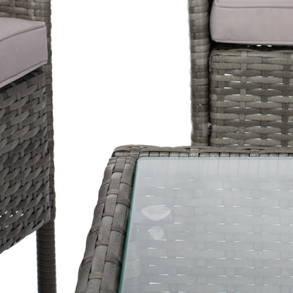 Set da conversazione per patio SAFAVIEH Outdoor Amiyah da 4 pezzi - 24Lx16Px15A