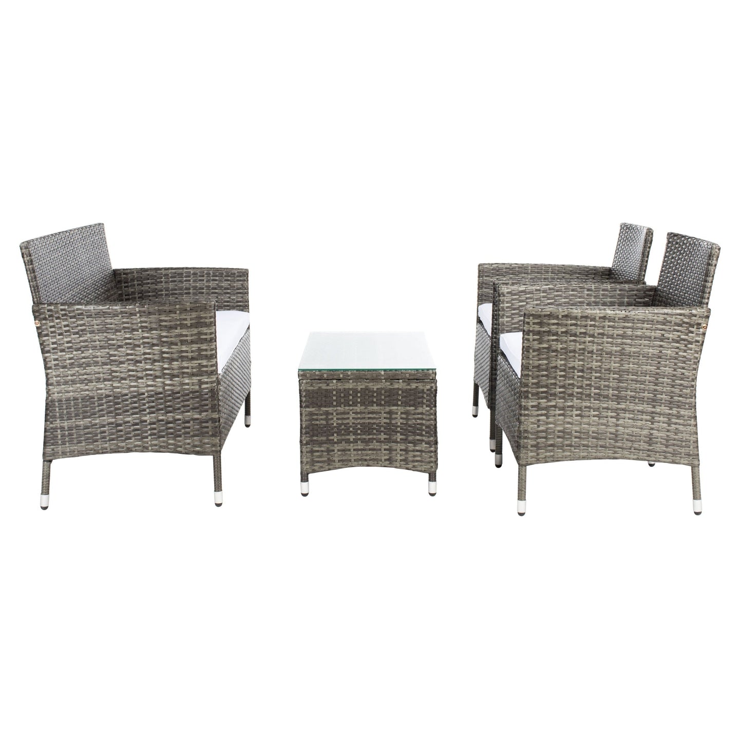 Set da conversazione per patio SAFAVIEH Outdoor Bandele da 4 pezzi - 41L x 23P x 31A