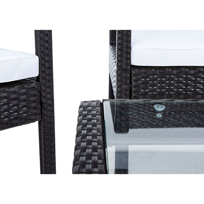 Set da conversazione per patio Bassey da esterno SAFAVIEH, 4 pezzi - 40L x 24P x 32A