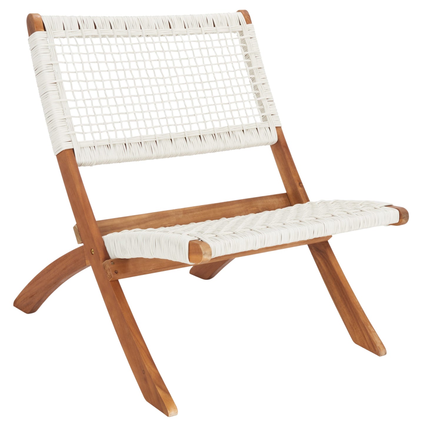 Set da caffè da esterno SAFAVIEH Blaze in legno di acacia da 5 pezzi - 22L x 45P x 15A