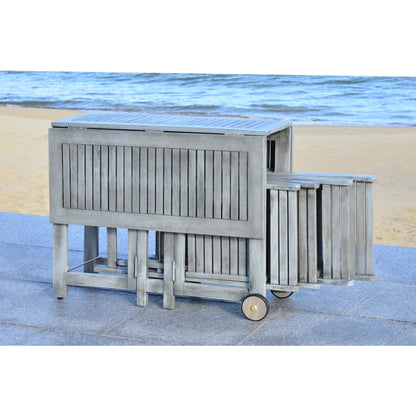 Set da pranzo per esterni SAFAVIEH Brandy da 5 pezzi - 43Lx35Px29A