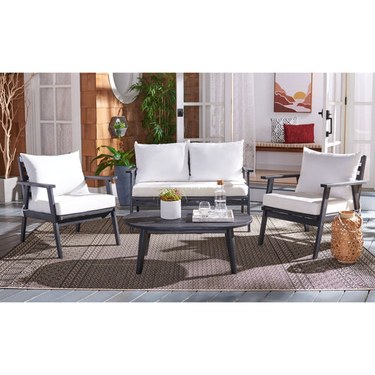 Set da conversazione per patio SAFAVIEH Outdoor Deacon, 4 pezzi. - 49L x 30P x 31A