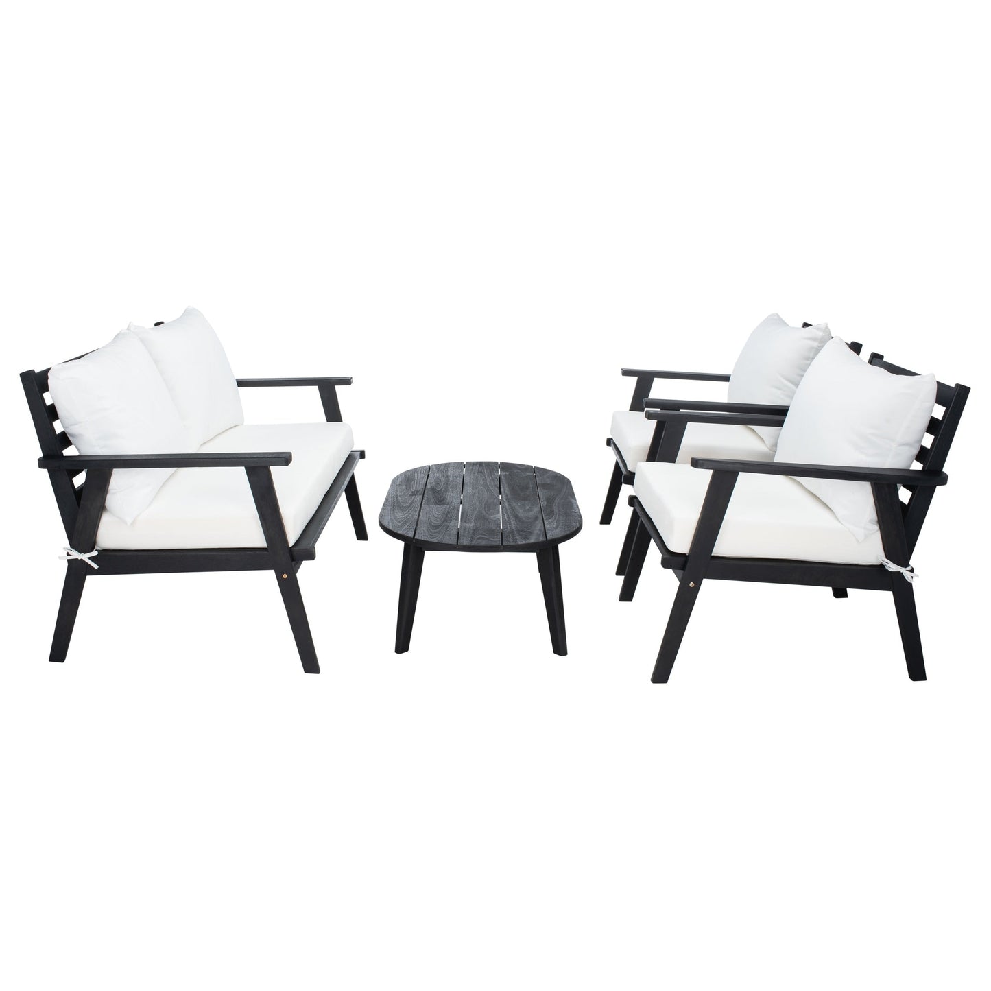 Set da conversazione per patio SAFAVIEH Outdoor Deacon, 4 pezzi. - 49L x 30P x 31A