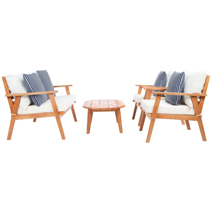 Set da conversazione per patio SAFAVIEH Outdoor Deacon, 4 pezzi. - 49L x 30P x 31A