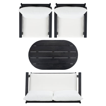 Set da conversazione per patio SAFAVIEH Outdoor Deacon, 4 pezzi. - 49L x 30P x 31A