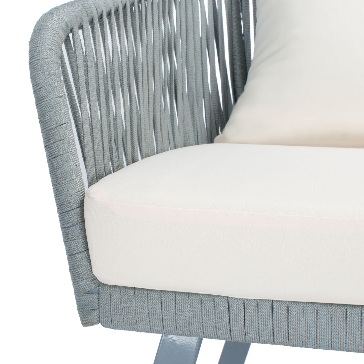 Set da patio in corda SAFAVIEH Outdoor Endorina da 4 pezzi - 54L x 30P x 28A