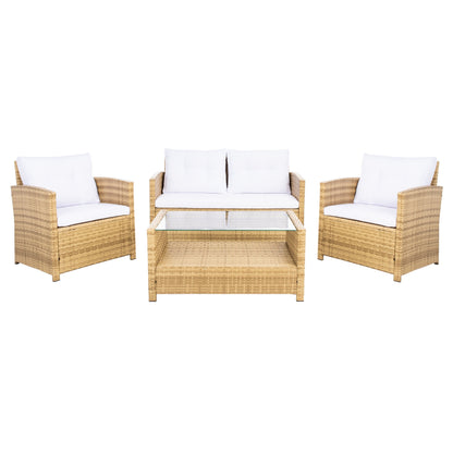 Set da giardino per conversazione SAFAVIEH Outdoor Eranda da 4 pezzi - 48L x 30P x 26A