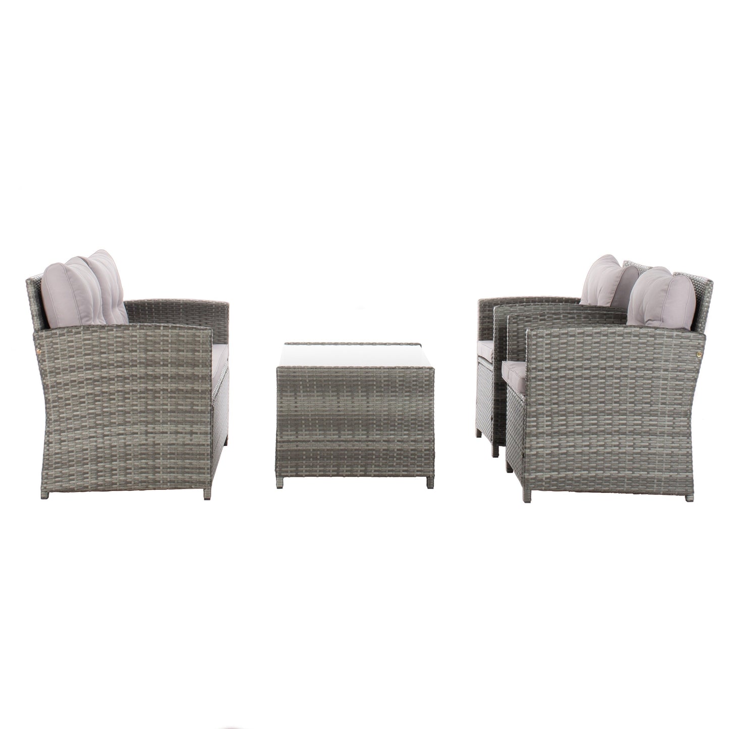 Set da giardino per conversazione SAFAVIEH Outdoor Eranda da 4 pezzi - 48L x 30P x 26A