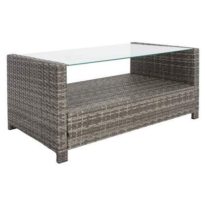 Set da giardino per conversazione SAFAVIEH Outdoor Eranda da 4 pezzi - 48L x 30P x 26A