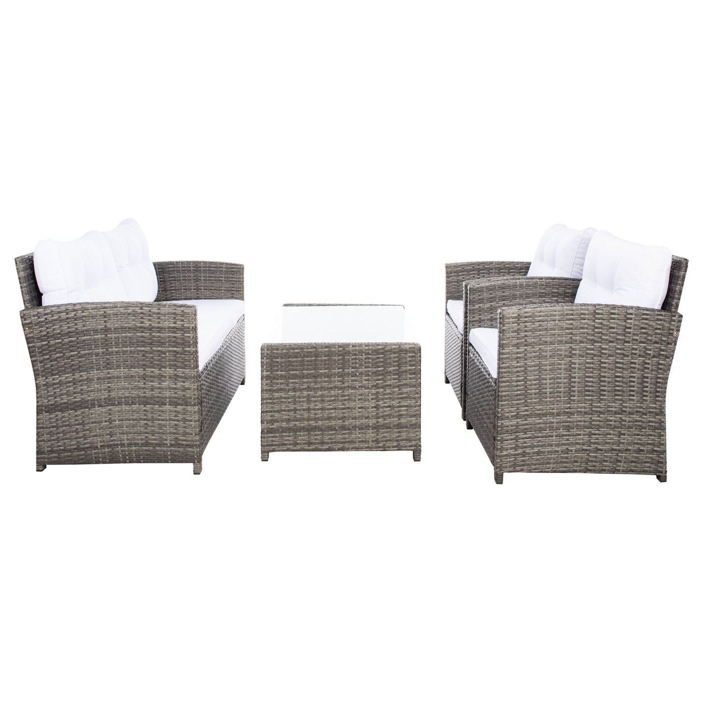 Set da giardino per conversazione SAFAVIEH Outdoor Eranda da 4 pezzi - 48L x 30P x 26A