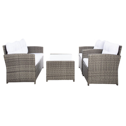 Set da giardino per conversazione SAFAVIEH Outdoor Eranda da 4 pezzi - 48L x 30P x 26A