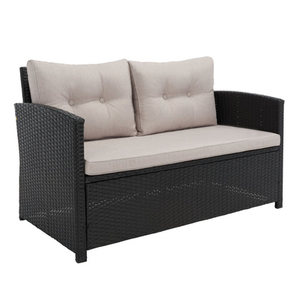 Set da giardino per conversazione SAFAVIEH Outdoor Eranda da 4 pezzi - 48L x 30P x 26A