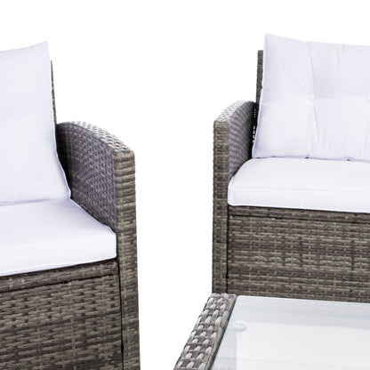 Set da giardino per conversazione SAFAVIEH Outdoor Eranda da 4 pezzi - 48L x 30P x 26A