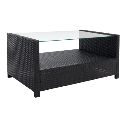 Set da giardino per conversazione SAFAVIEH Outdoor Eranda da 4 pezzi - 48L x 30P x 26A