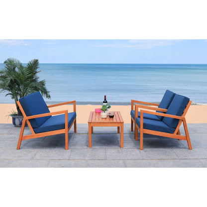 SAFAVIEH Outdoor Giana Set da soggiorno 4 pezzi - 46L x 29P x 31A