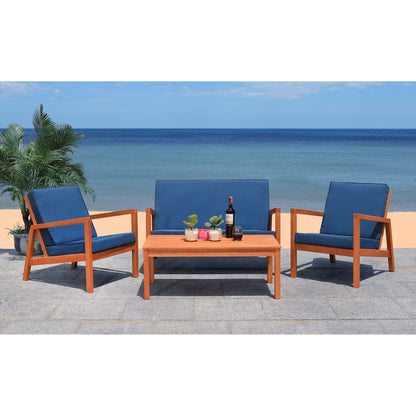 SAFAVIEH Outdoor Giana Set da soggiorno 4 pezzi - 46L x 29P x 31A