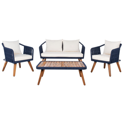 Set da giardino SAFAVIEH Jaliyah in corda grigia, 4 pezzi - 39Lx24Px15A