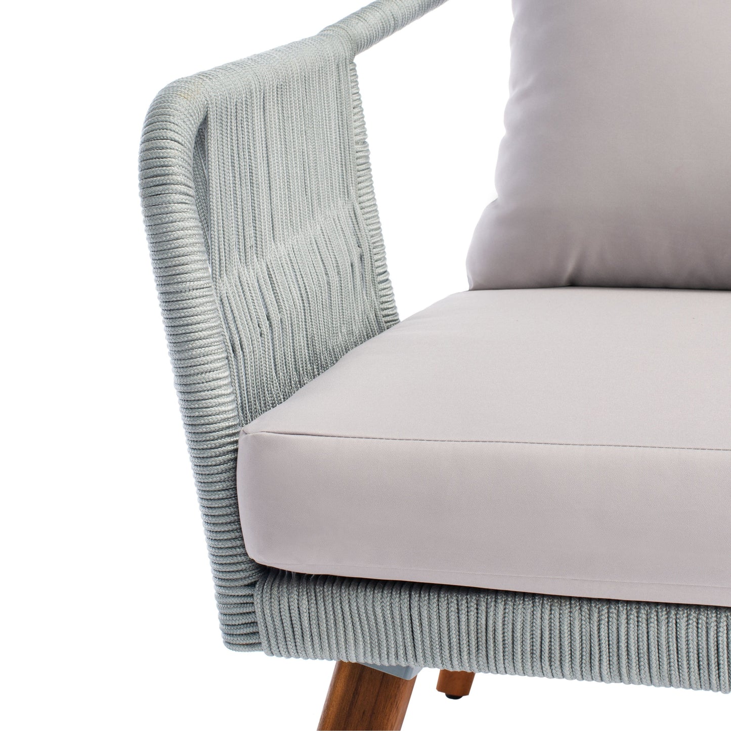 Set da giardino SAFAVIEH Jaliyah in corda grigia, 4 pezzi - 39Lx24Px15A