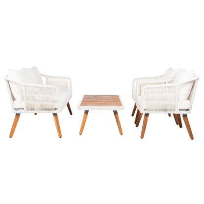 Set da giardino SAFAVIEH Jaliyah in corda grigia, 4 pezzi - 39Lx24Px15A