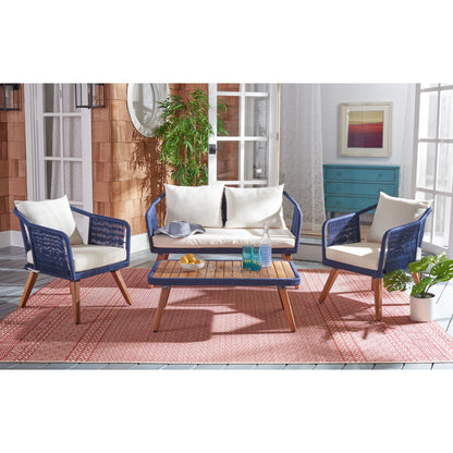 Set da giardino SAFAVIEH Jaliyah in corda grigia, 4 pezzi - 39Lx24Px15A