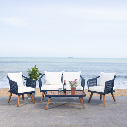 Set da giardino SAFAVIEH Jaliyah in corda grigia, 4 pezzi - 39Lx24Px15A