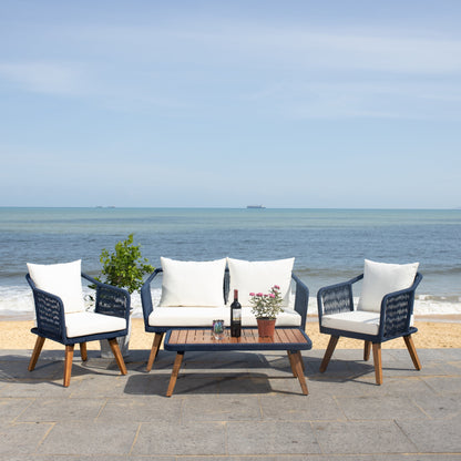 Set da giardino SAFAVIEH Jaliyah in corda grigia, 4 pezzi - 39Lx24Px15A