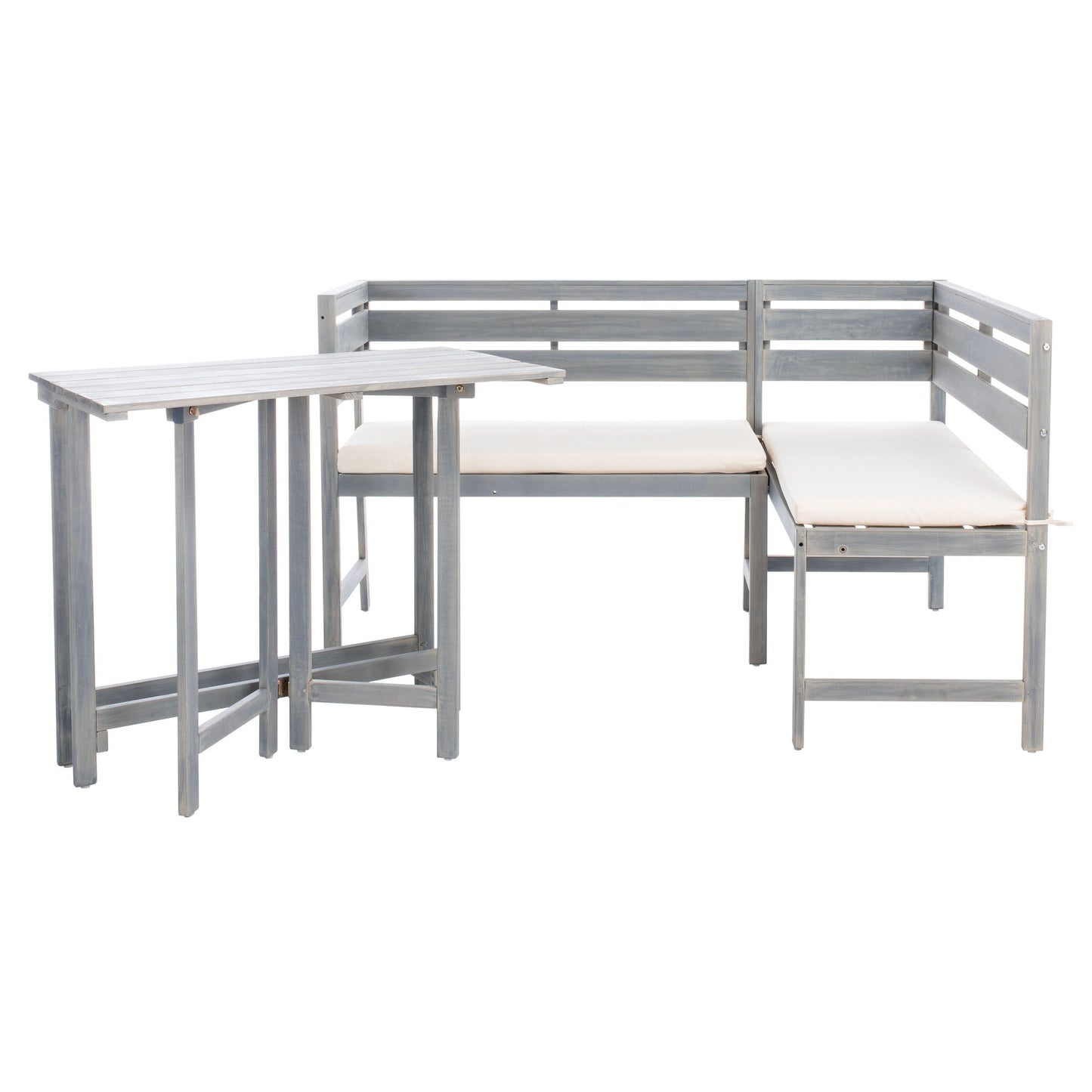 Set da salotto angolare per balcone Kenna da esterno SAFAVIEH, 3 pezzi - 39Lx19Px33A