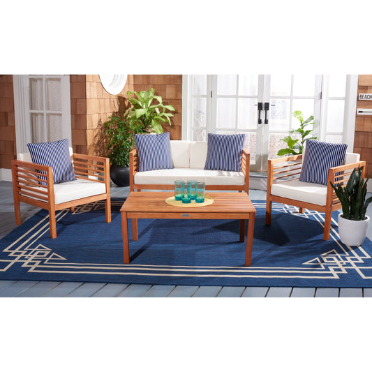 SAFAVIEH Outdoor Living Alda Set da 4 pezzi con cuscini decorativi - 51L x 26P x 26A