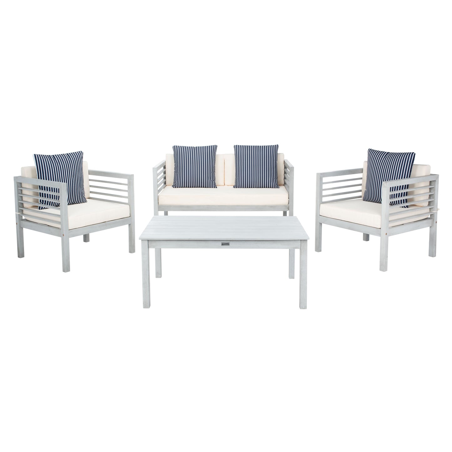 SAFAVIEH Outdoor Living Alda Set da 4 pezzi con cuscini decorativi - 51L x 26P x 26A