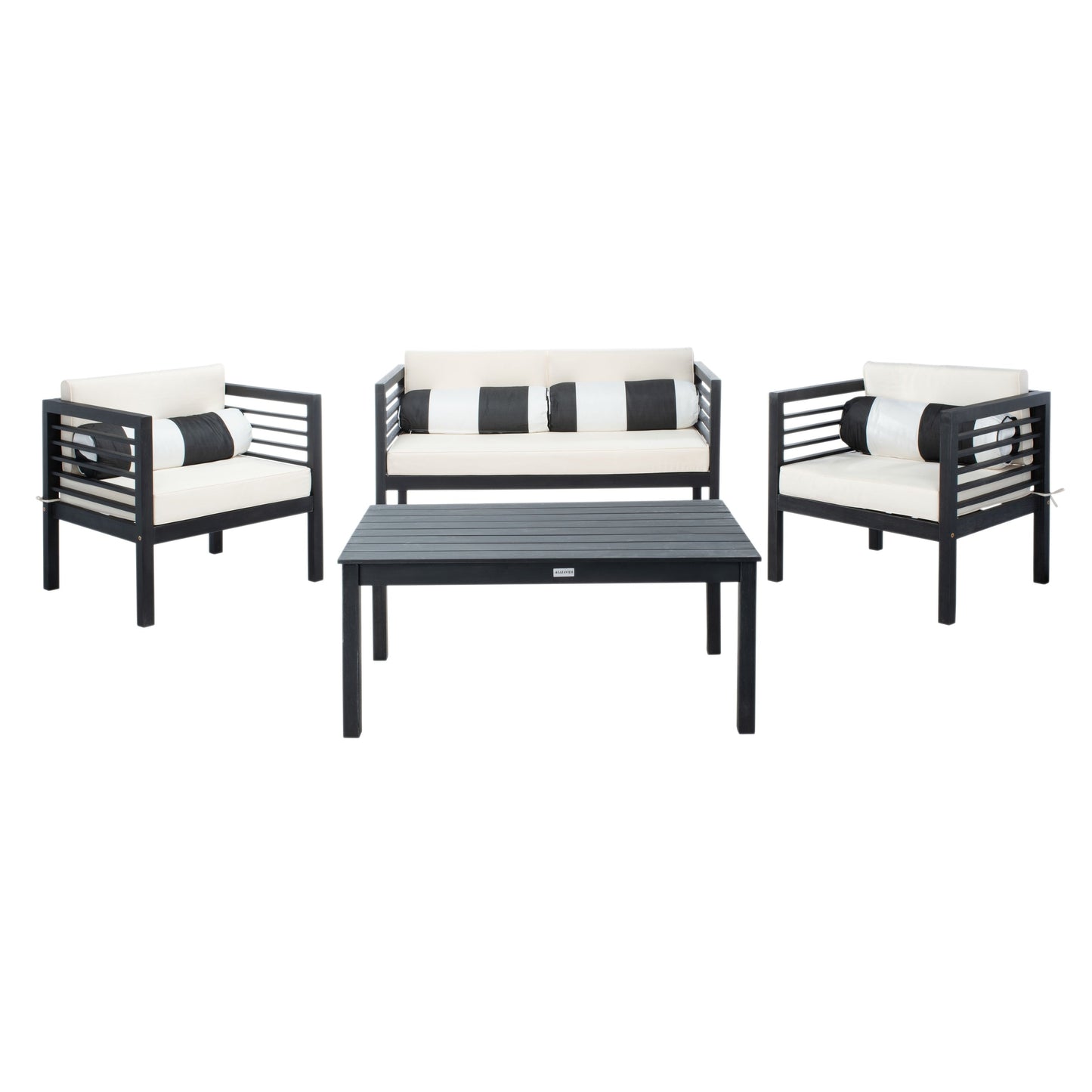 SAFAVIEH Outdoor Living Alda Set da 4 pezzi con cuscini decorativi - 51L x 26P x 26A