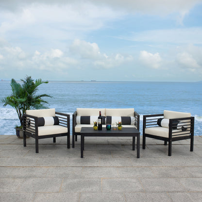SAFAVIEH Outdoor Living Alda Set da 4 pezzi con cuscini decorativi - 51L x 26P x 26A