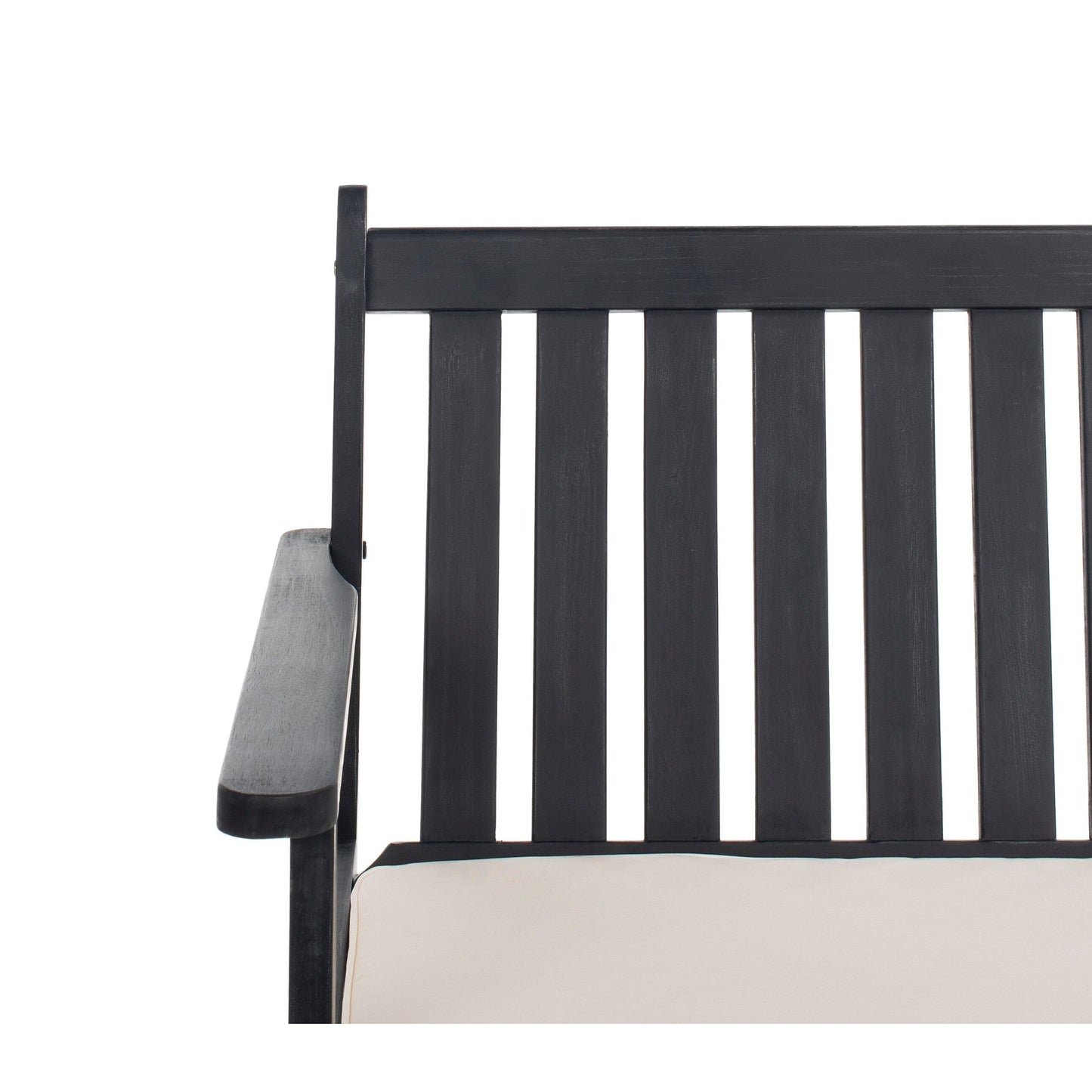 SAFAVIEH Outdoor Living Burbank Set da esterno 4 pezzi - Nero / BiancoNero - 44L x 25P x 34A