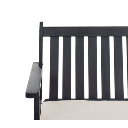 SAFAVIEH Outdoor Living Burbank Set da esterno 4 pezzi - Nero / BiancoNero - 44L x 25P x 34A