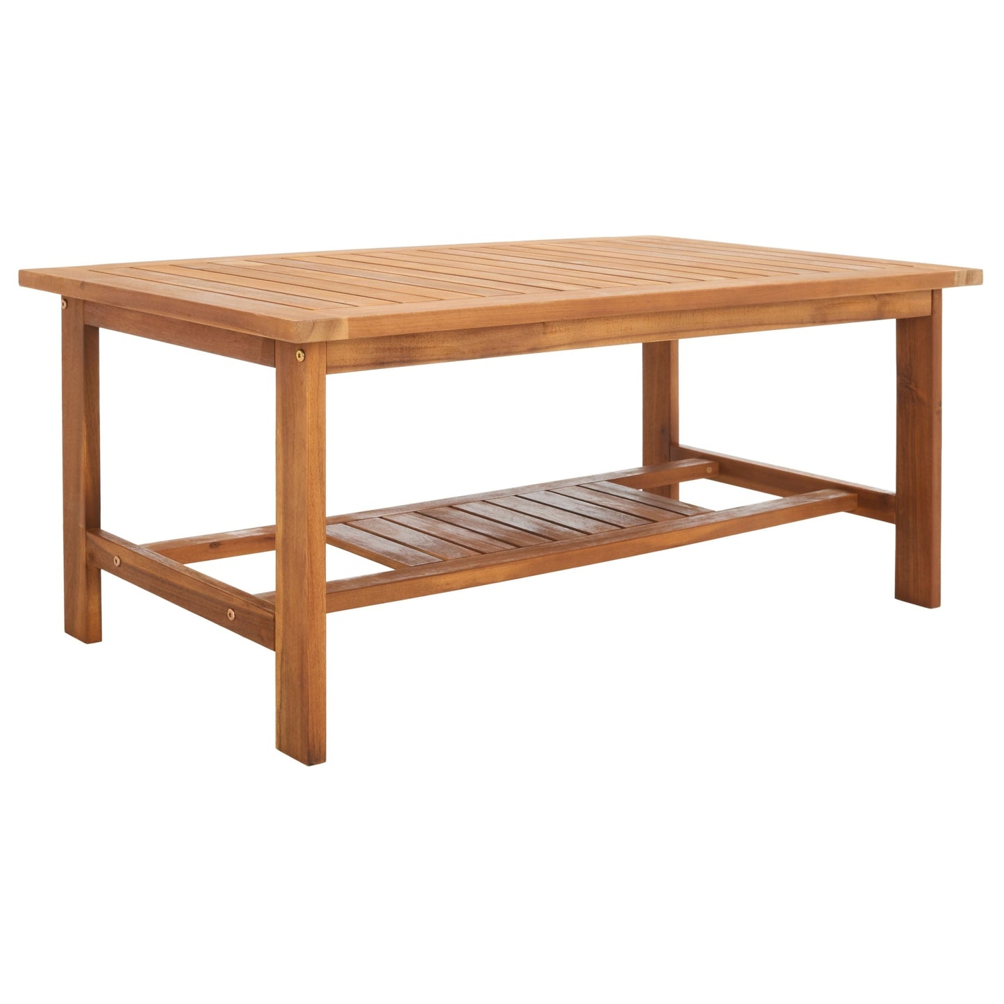 SAFAVIEH Outdoor Living Burbank Set di mobili in legno di acacia marrone da 4 pezzi - 44L x 25P x 34A